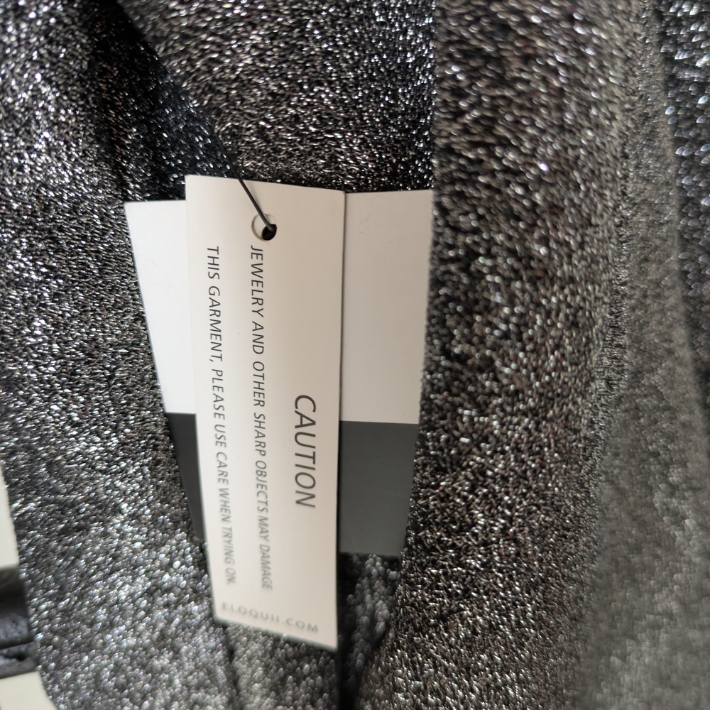 NWT Eloquii Elements Women's Silver Shining Top - Size 18/20 - Picture 4 of 5